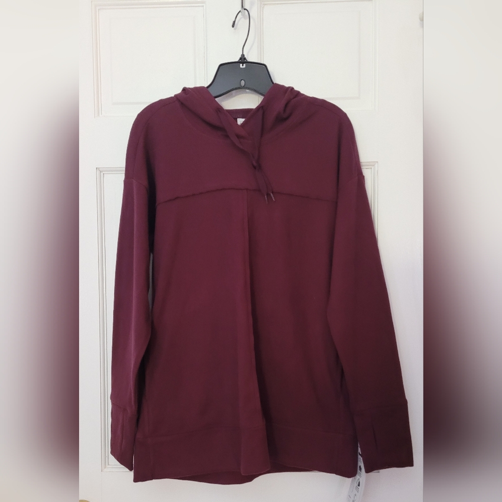 RBX Active Pullover Hoodie Sweatshirt Plum, Size S